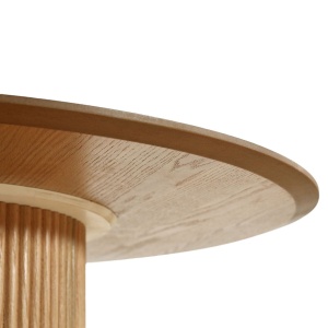 Stół do jadalni PALM ø120x76 cm fornir dębowy okrągły