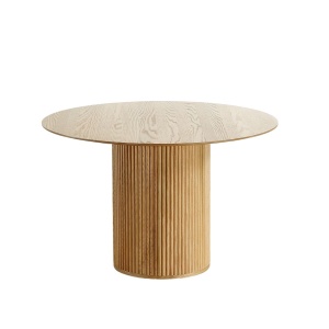 Stół do jadalni PALM ø120x76 cm fornir dębowy okrągły