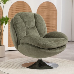 Fotel TOPI obrotowy khaki szenila