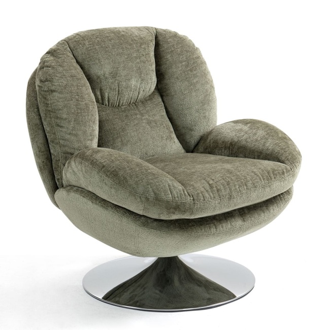 Fotel TOPI obrotowy khaki szenila