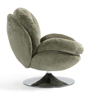 Fotel TOPI obrotowy khaki szenila
