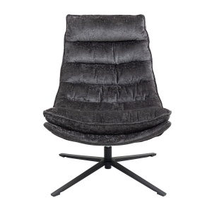 Fotel BRAVA obrotowy szary uszak