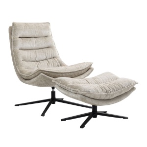 Podnóżek BRAVA jasny beżowy 75x46x45 cm