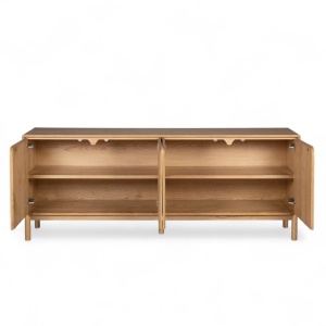 Komoda EVASION 200 cm 4-drzwiowa z naturalnego dębu