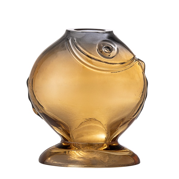 Wazon Varga żółty szklany