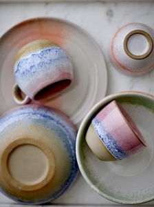 Kubek Paula różowy kamionkowy 275 ml