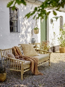 Sofa ogrodowa Sole bambus 175xH75x77 cm