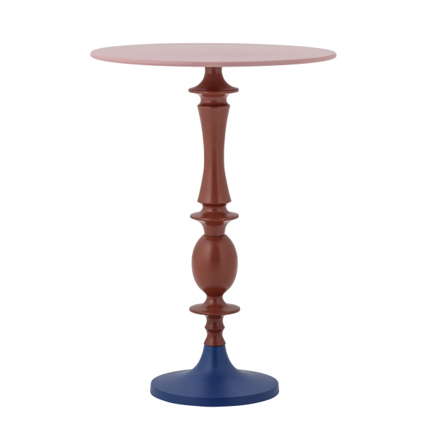 Stolik boczny Annan czerwony śr. 37xH52 cm