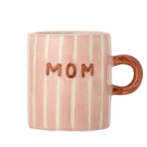 Kubek MOM Cherish – kamionka, napis MOM / LOVE, minimalistyczny styl. Idealny prezent dla mamy i na Baby Shower