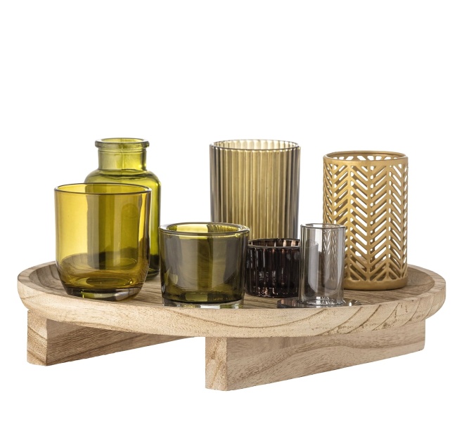 Zestaw świeczników Sanga z tacą