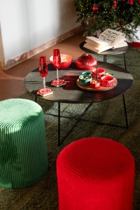 Komplet stolików NOCTA z drewna tekowego 80 cm 60 cm