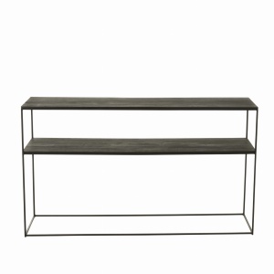 Konsola NOCTA z drewna tekowego metalowa 140x80 cm