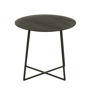 Stolik pomocniczy NOCTA z drewna tekowego Ø45×40 cm