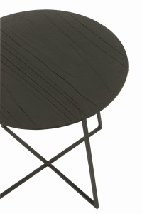 Blat stolika NOCTA z naturalnego drewna tekowego – detal