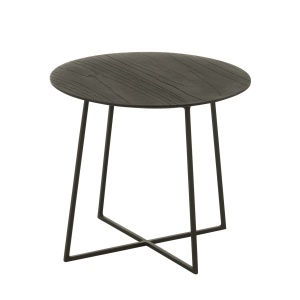 Stolik pomocniczy NOCTA z drewna tekowego Ø45×40 cm