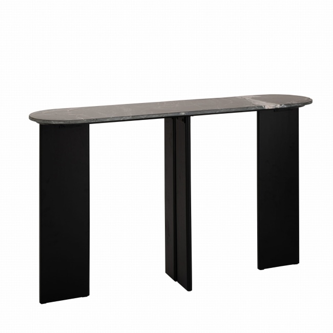 Konsola MATHILDE marmur czarny 140x81x35 cm