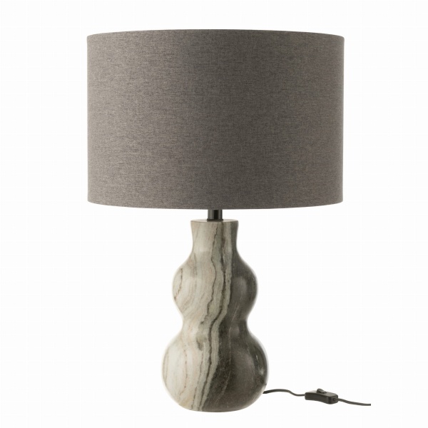 Lampa stołowa ALBA marmur jasnoszara Śr. 20x40 cm