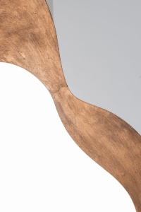 Lustro ścienne BRONZE stare złoto metal 163x95 cm