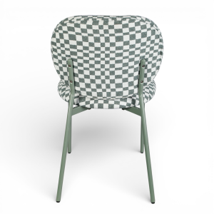 Krzesło Damier w kratę miętowe