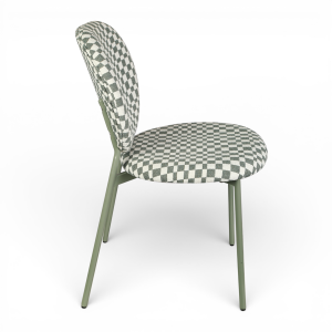 Krzesło Damier w kratę miętowe