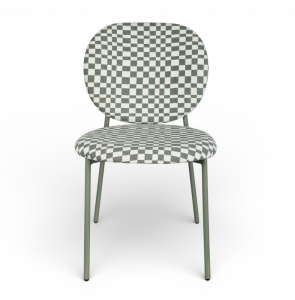 Krzesło Damier w kratę miętowe