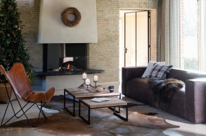 Sofa MODERNA 4-osobowa 280 cm brązowa
