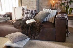 Sofa MODERNA 4-osobowa 280 cm brązowa