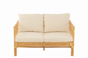 Sofa Elise 2-osobowa 127 cm rattan naturalny