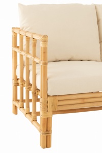 Sofa Elise 2-osobowa 127 cm rattan naturalny