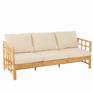 Sofa Elise 3-osobowa 187 cm rattan naturalny