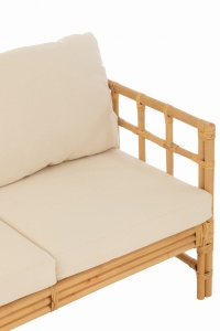 Sofa Elise 3-osobowa 187 cm rattan naturalny