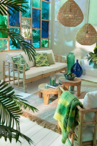 Sofa Elise 3-osobowa 187 cm rattan naturalny