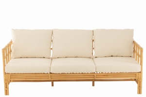 Sofa Elise 3-osobowa 187 cm rattan naturalny