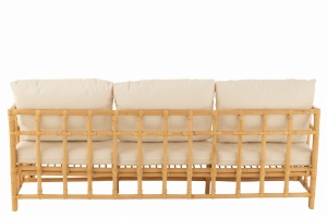 Sofa Elise 3-osobowa 187 cm rattan naturalny