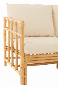 Sofa Elise 3-osobowa 187 cm rattan naturalny