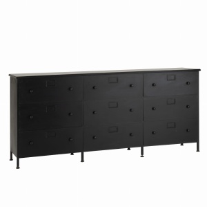 Komoda CADE metalowa z szufladami 175x41x87 cm