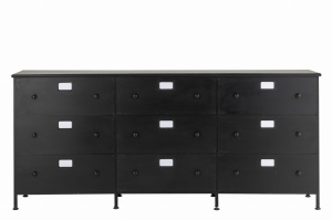 Komoda CADE metalowa z szufladami 175x41x87 cm