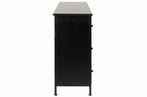 Komoda CADE metalowa z szufladami 175x41x87 cm
