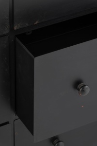 Komoda CADE metalowa z szufladami 175x41x87 cm