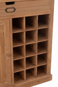 Komoda barek TOA wysoka 96x46x178 cm drewno