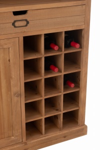 Komoda barek TOA wysoka 96x46x178 cm drewno