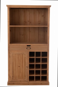 Komoda barek TOA wysoka 96x46x178 cm drewno