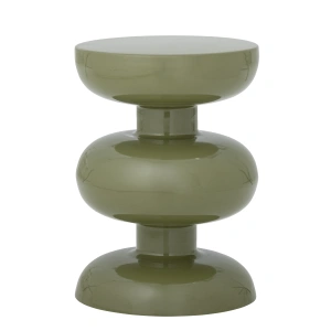 Stolik boczny ALBA metalowy zielony ø34x47 cm błyszczący gloss Bloomingville