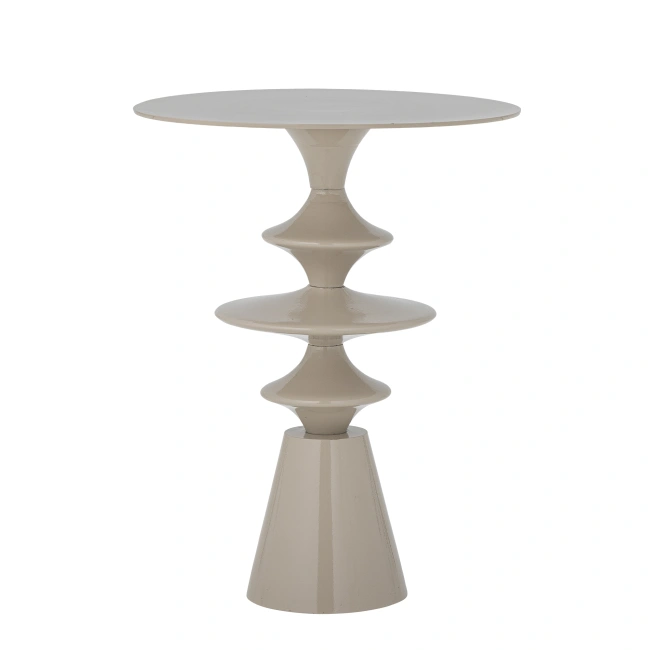 Stolik pomocniczy SAMIO beżowy aluminium ø35x47 cm Bloomingville