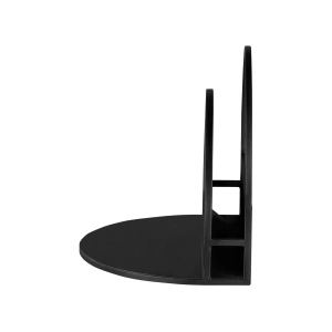 Półka Grayson metalowa czarna 40x330x27cm wiszący stolik nocny szafka nocna