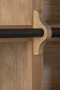 Regał biblioteczka FARMHOUSE z drabiną 200x232 cm Library classic drewniana biblioteka na książki