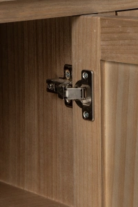 komoda farmhouse drewniana 140 cm trzy drzwi trzy szuflady