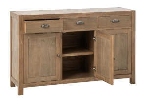 komoda do salonu farmhouse naturalne drewno sosnowe