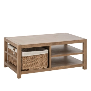 Stolik kawowy BLOIS w stylu FARMHOUSE 120x70x50 cm drewniany