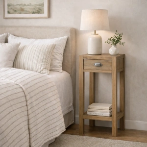 Wysoki stolik boczny FARMHOUSE 40x40x90 cm